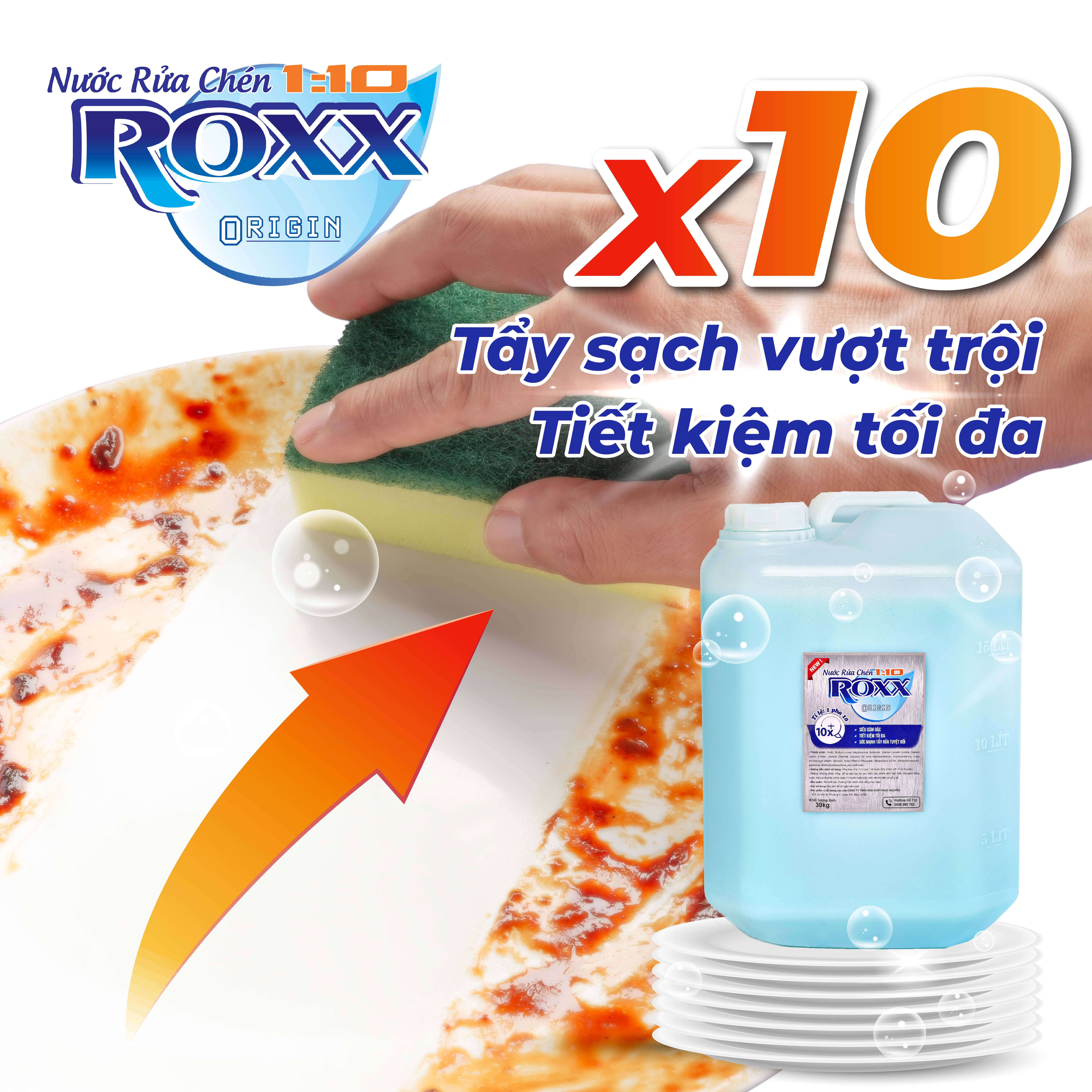 Vệ sinh hiệu quả với sản phẩm ROXX